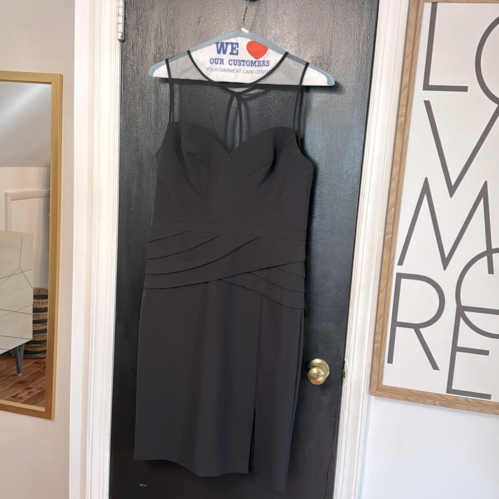 Aidan Mattox Pleated Fit and Flare Cocktail Dress - Picture 3 of 5